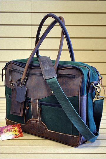 Compact Carryon Overnight Satchel Briefcase Leather Canvas